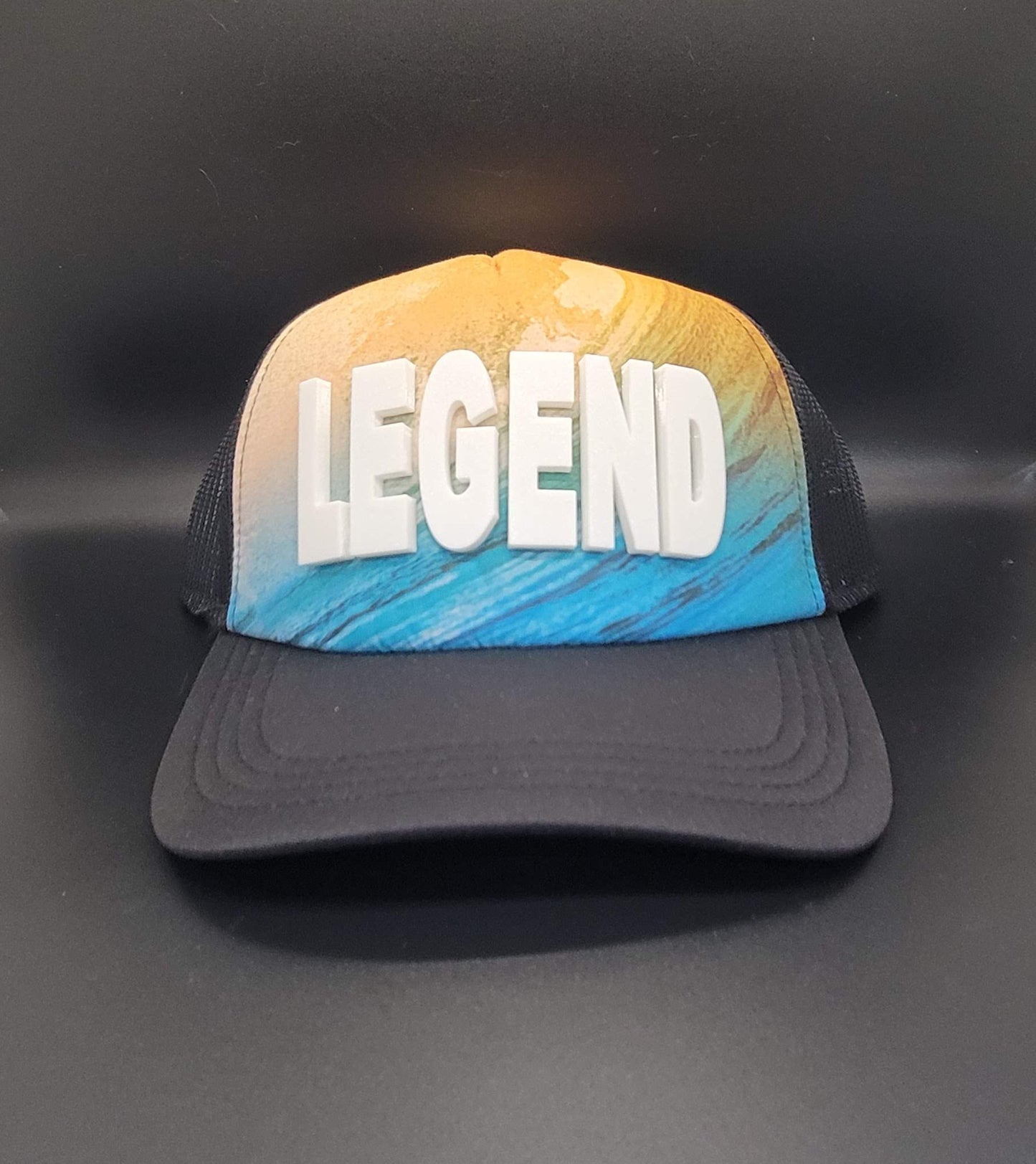 Hat LEGEND on Ocean background