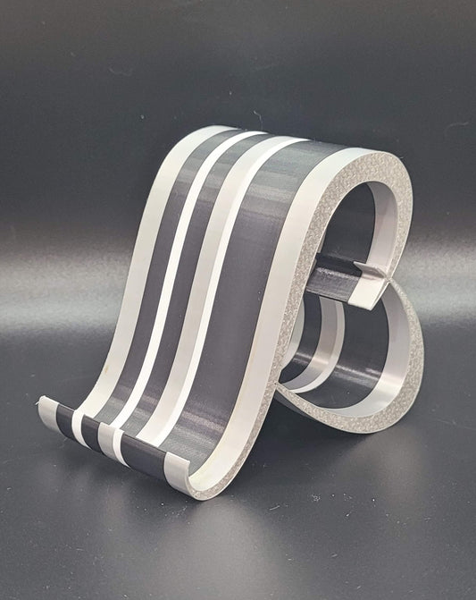 Modern Wavy Stripe Cell Phone Stand