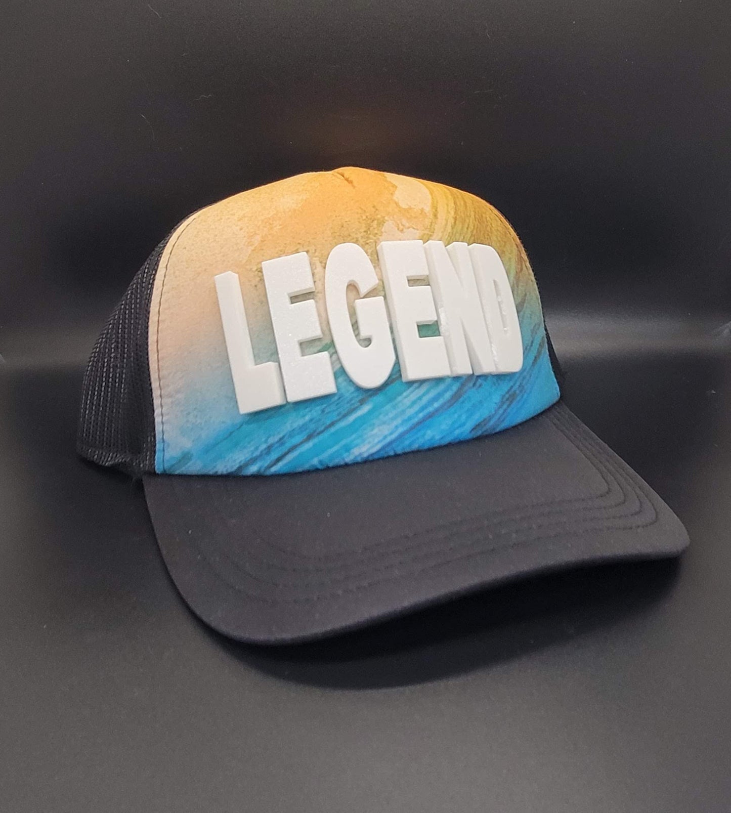 Hat LEGEND on Ocean background