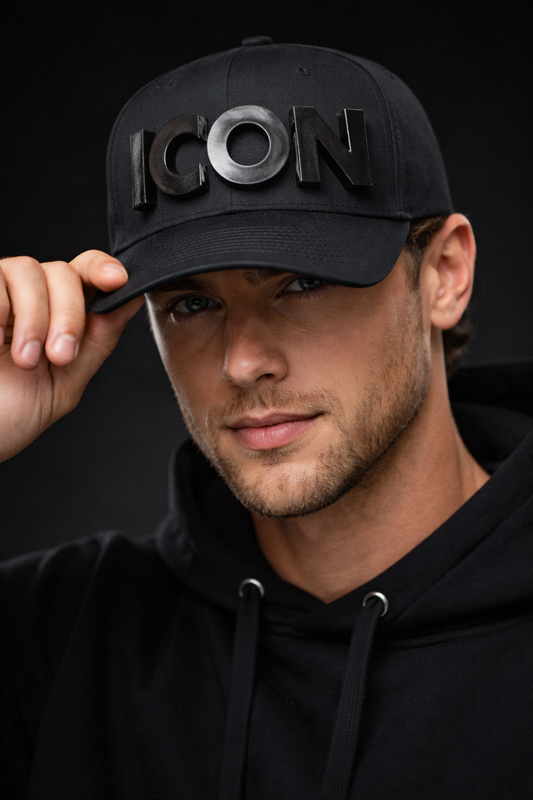 Hat ICON black on black